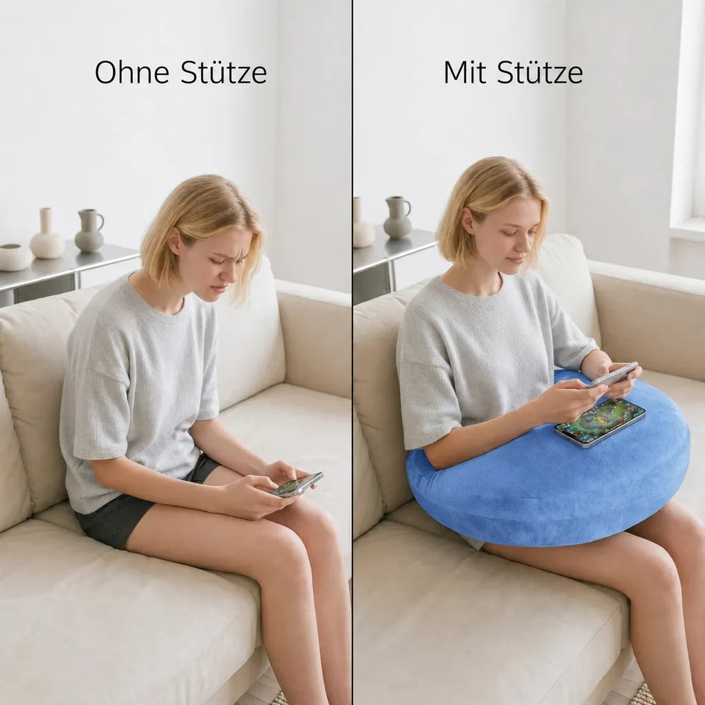 Trötta armar, krökt hållning?