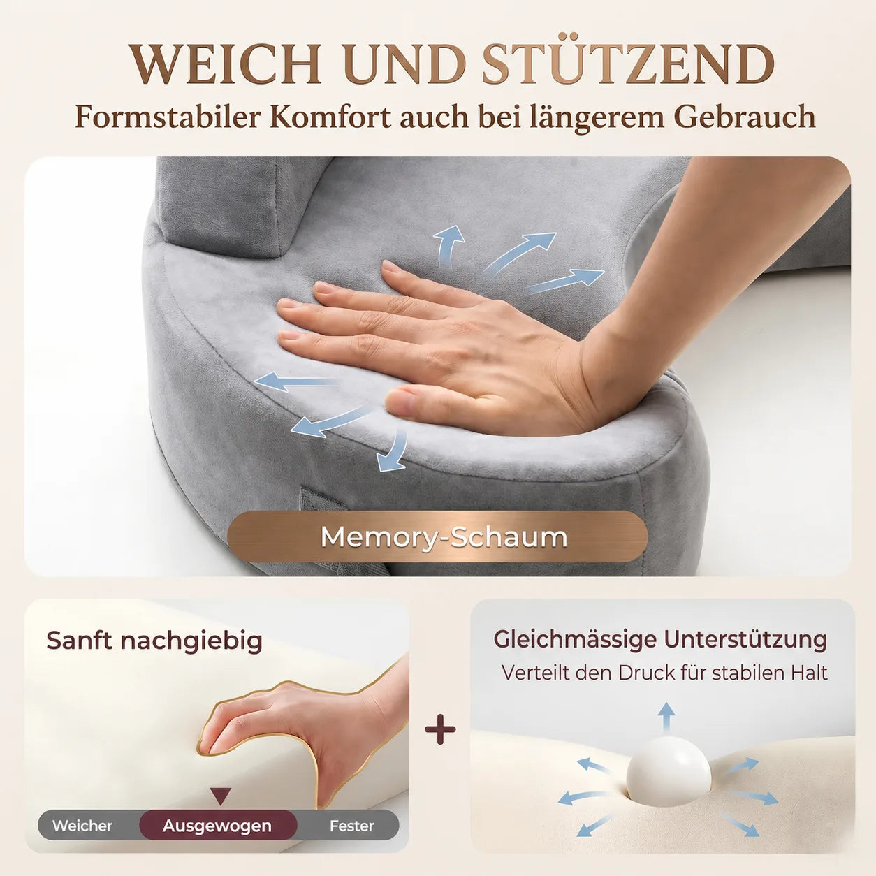 Stabil, stödjande design