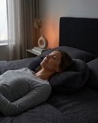 Äggformad nackkudde – ergonomiskt stöd för rygg- och sidosovare – produktbild 3