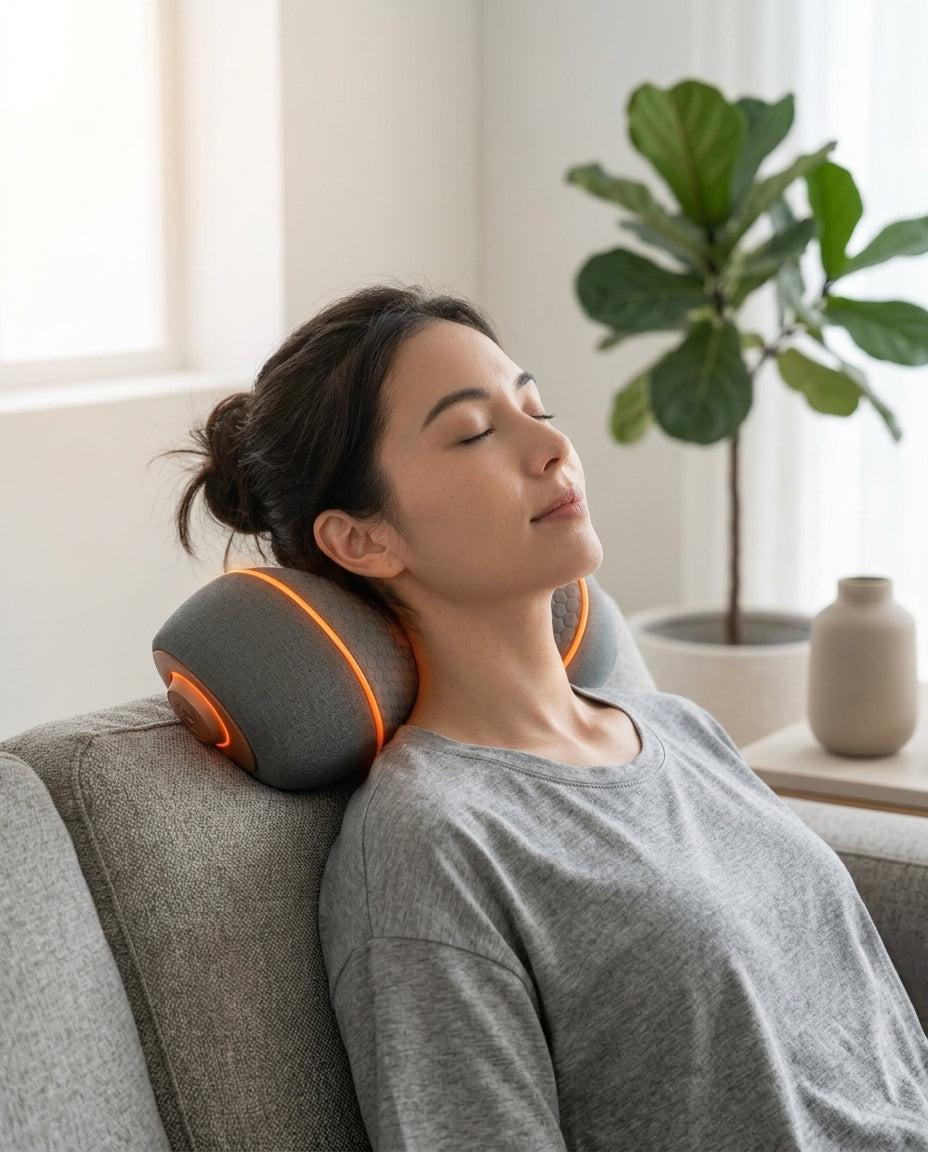 Nackmassageapparat för nacke, axlar och rygg – med värme och intensitetsnivåer – produktbild 2