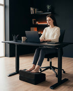 Ergonomiskt fotstöd för kontoret – 3 höjder för hållning och sittkomfort – produktbild 2