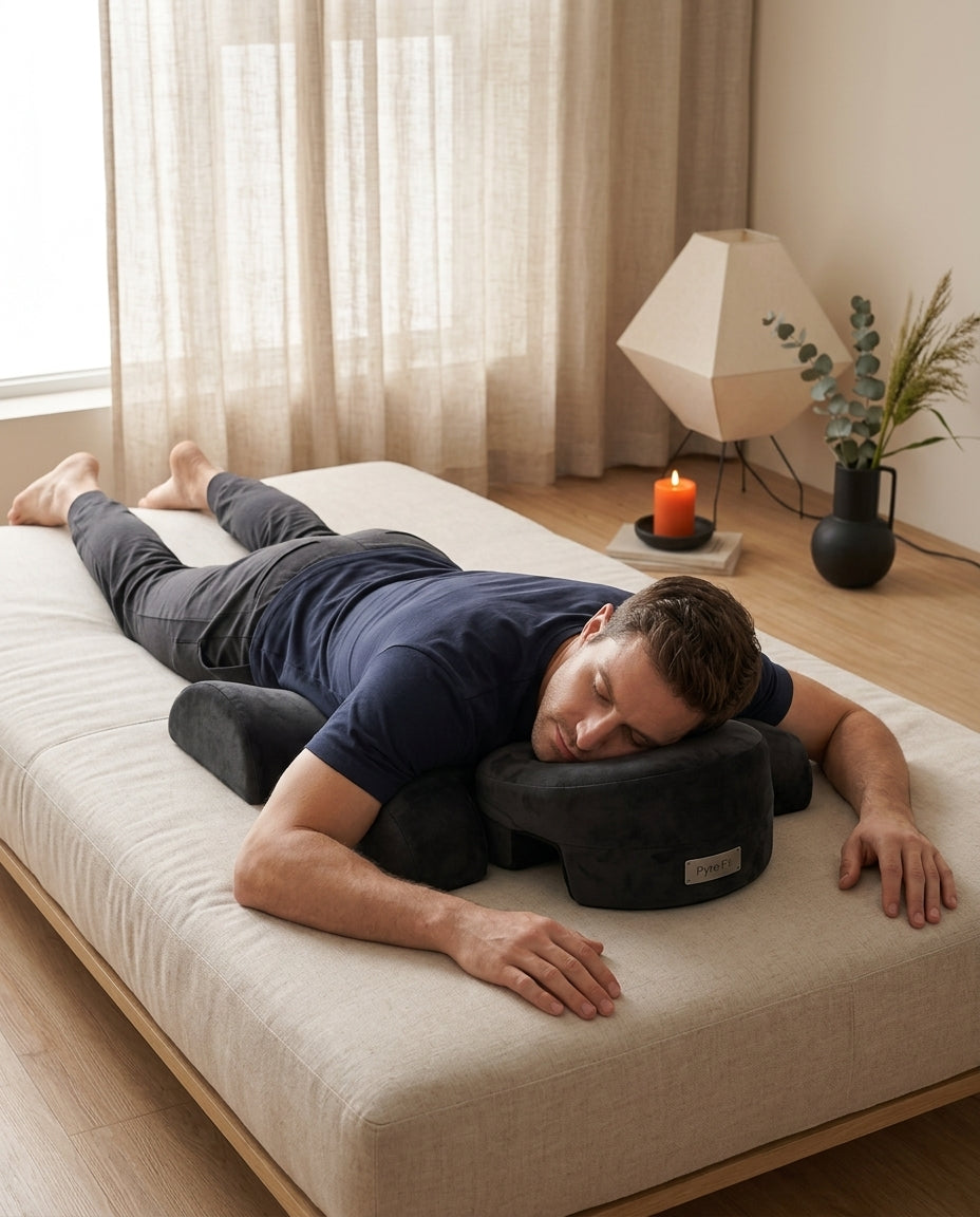 Magsovarkudde med bröststöd – ergonomiskt stöd när du ligger på magen – produktbild 2
