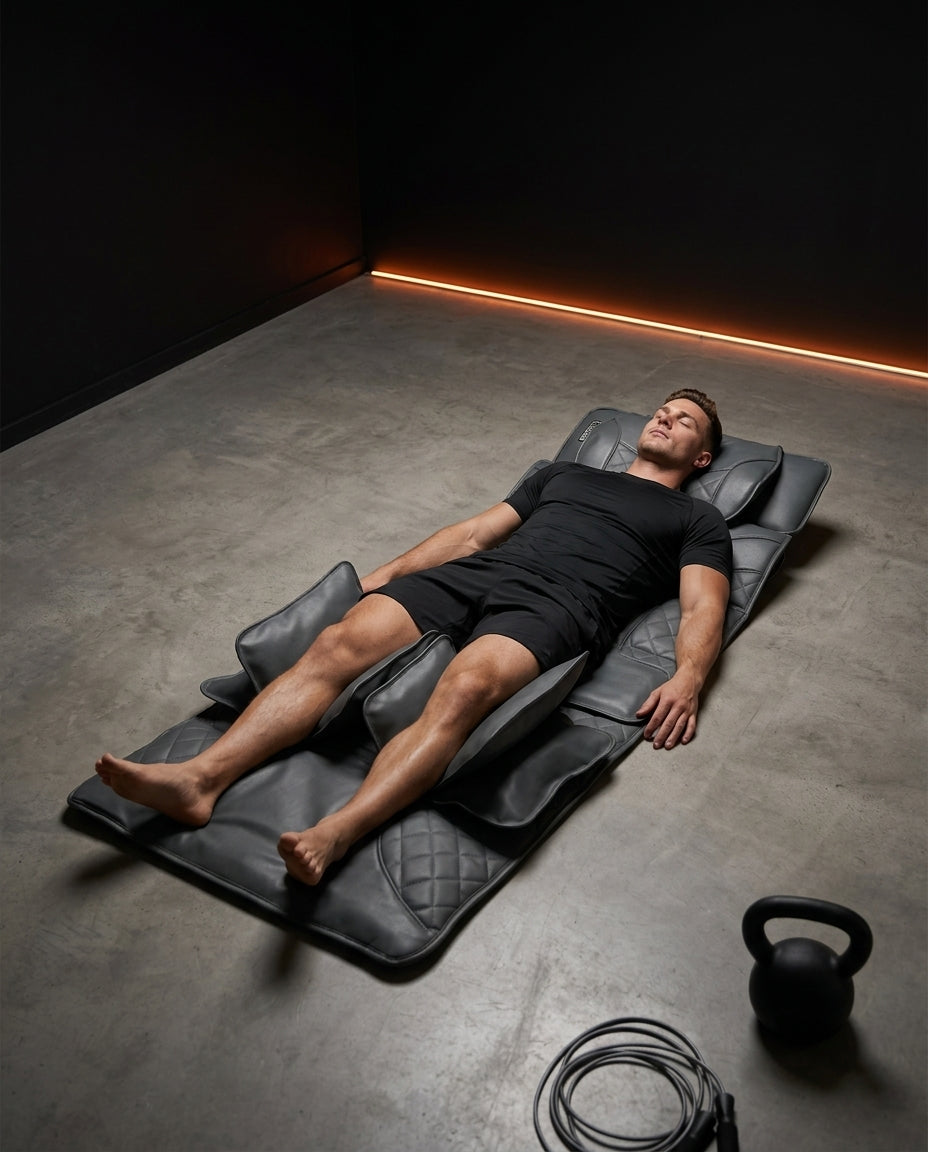 Massagematta med värme och luftmassage – avkoppling för hela kroppen med ländstöd – produktbild 3