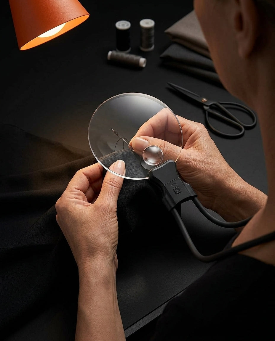 Förstoringsglas att hänga runt halsen – 3x handsfree för sömnad, pyssel och finstilt – produktbild 4