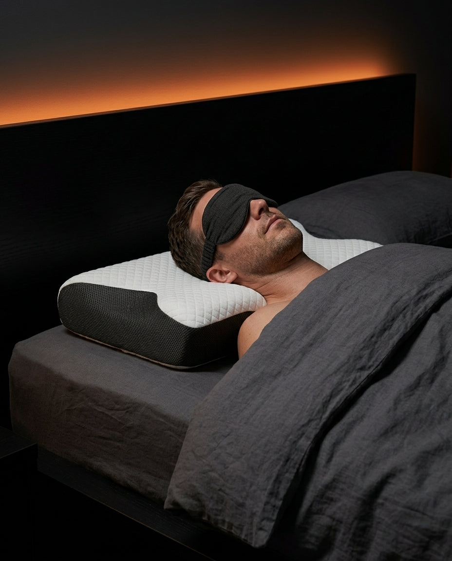 Memoryskumkudde med två höjder – ergonomiskt nackstöd för en vilsam sömn – produktbild 3