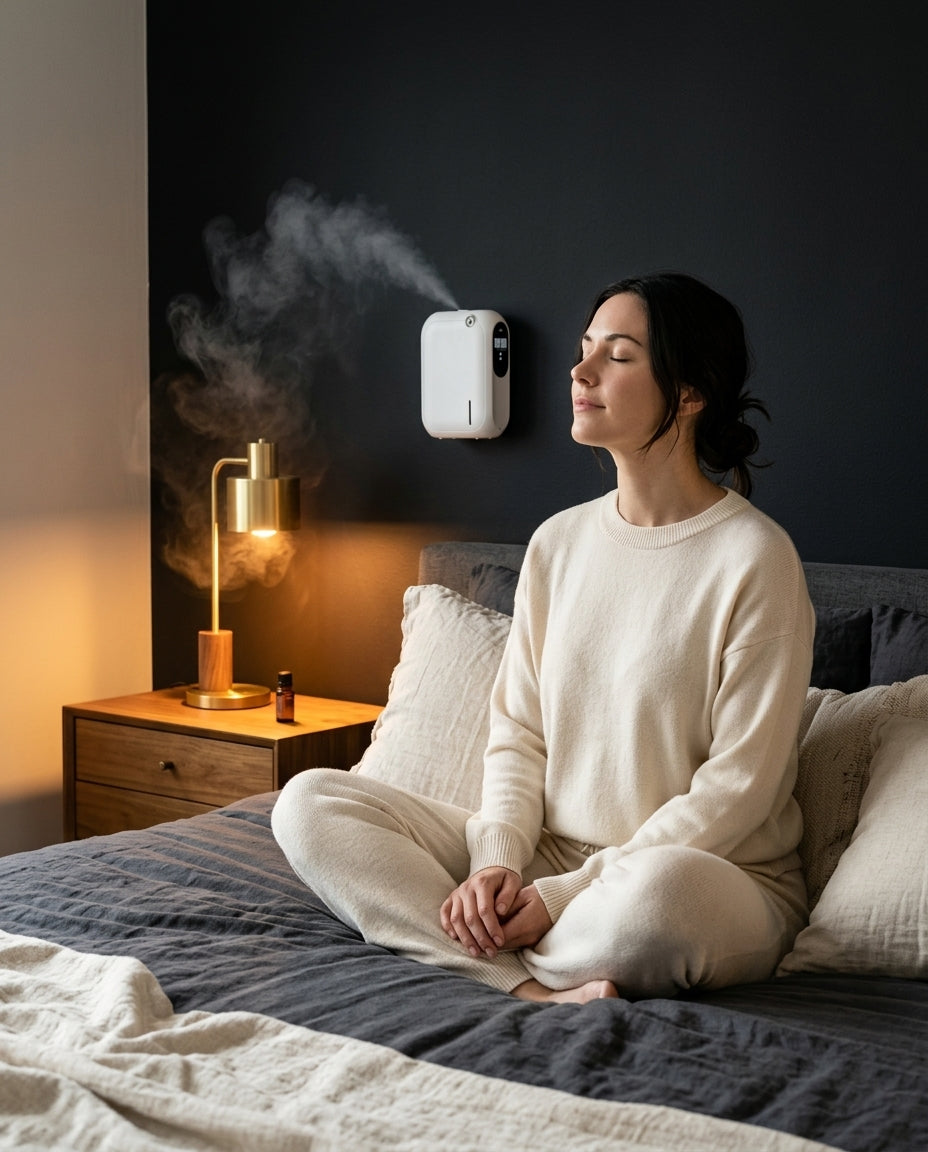 Aromadiffuser med appstyrning – fin dimma och mjukt ljus för eteriska oljor – produktbild 3