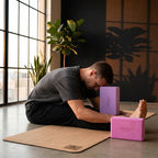 Yogablock i EVA-skum 2-pack – stöd och linjering för yoga och pilates – produktbild 4
