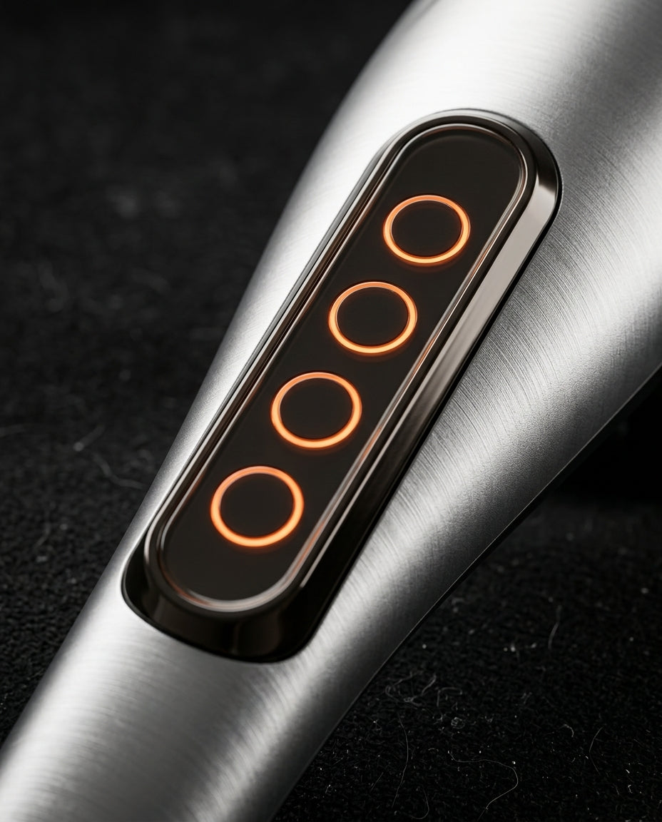 Massagepistol med utbytbara huvuden – djupmassage för muskler och återhämtning – produktbild 4