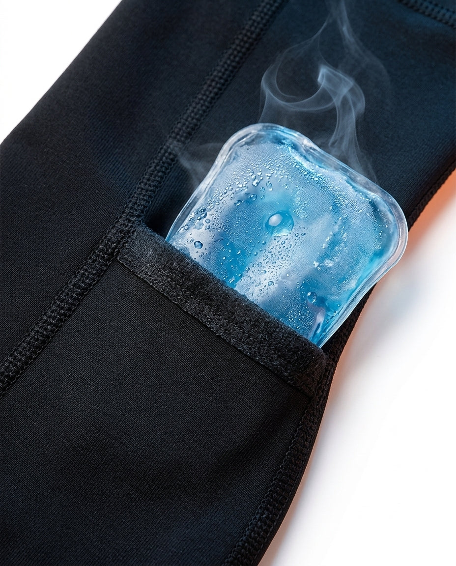 Kylande fotledsstöd med gelinlägg – flexibelt stöd för trötta fotleder – produktbild 4