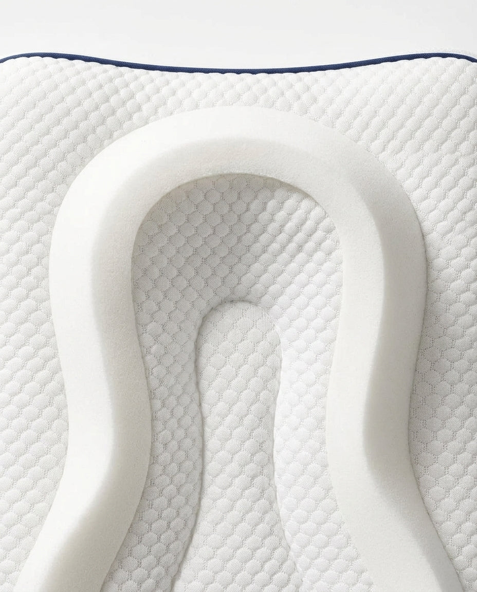 Babykudde med ergonomisk huvudgrop – mjukt stöd för tupplurar och på resan – produktbild 5