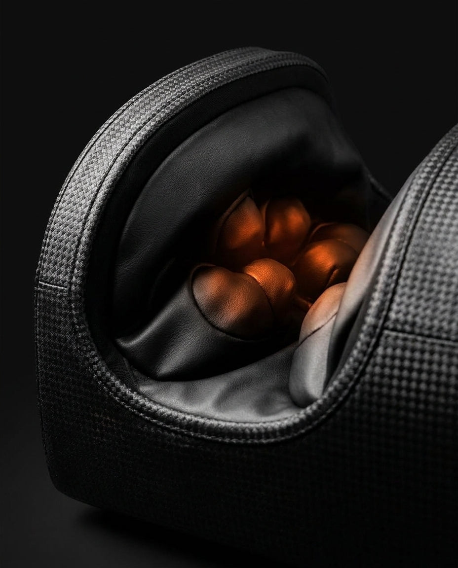 Shiatsu-fotmassageapparat med värme – knådande massage för trötta fötter – produktbild 5