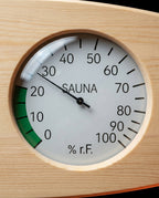 Bastutermometer och hygrometer i trä – värme och luftfuktighet i en blick – produktbild 6