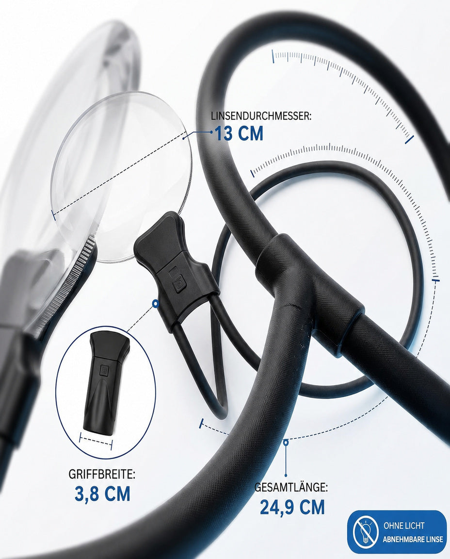 Förstoringsglas att hänga runt halsen – 3x handsfree för sömnad, pyssel och finstilt – produktbild 6