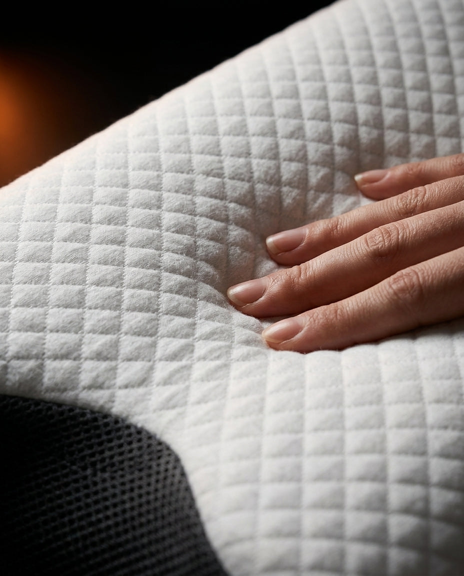 Memoryskumkudde med två höjder – ergonomiskt nackstöd för en vilsam sömn – produktbild 5