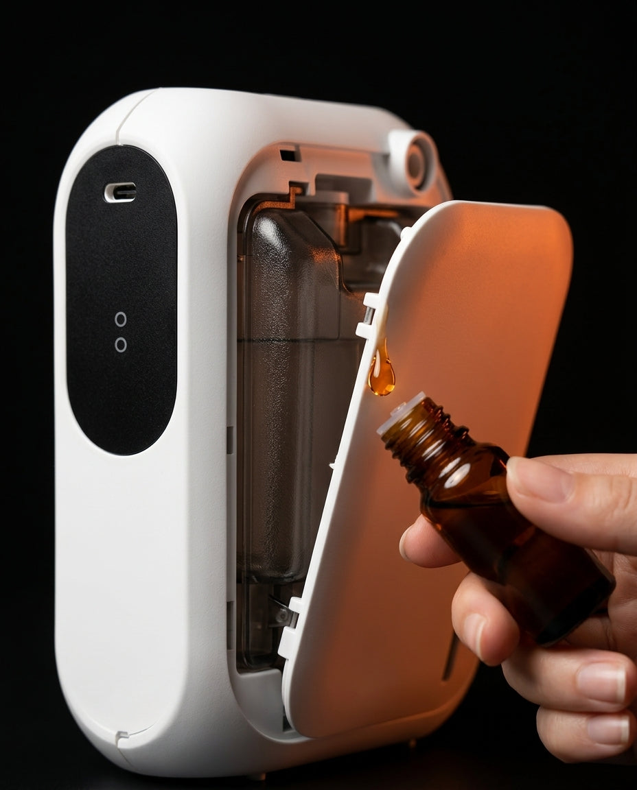 Aromadiffuser med appstyrning – fin dimma och mjukt ljus för eteriska oljor – produktbild 6