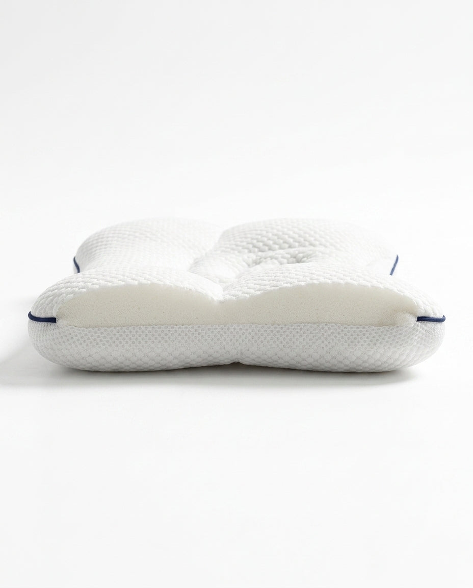 Babykudde med ergonomisk huvudgrop – mjukt stöd för tupplurar och på resan – produktbild 7