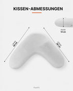 Sidosovarkudde i memoryskum – V-form för huvud, nacke och ben – produktbild 9