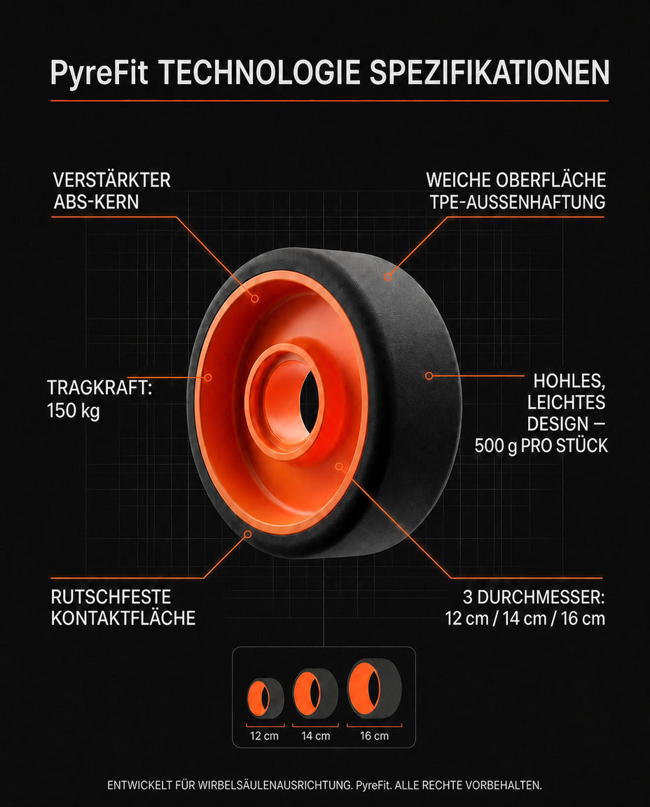 Foamroller-set för ryggen – 3 storlekar för rörlighet och återhämtning – produktbild 8