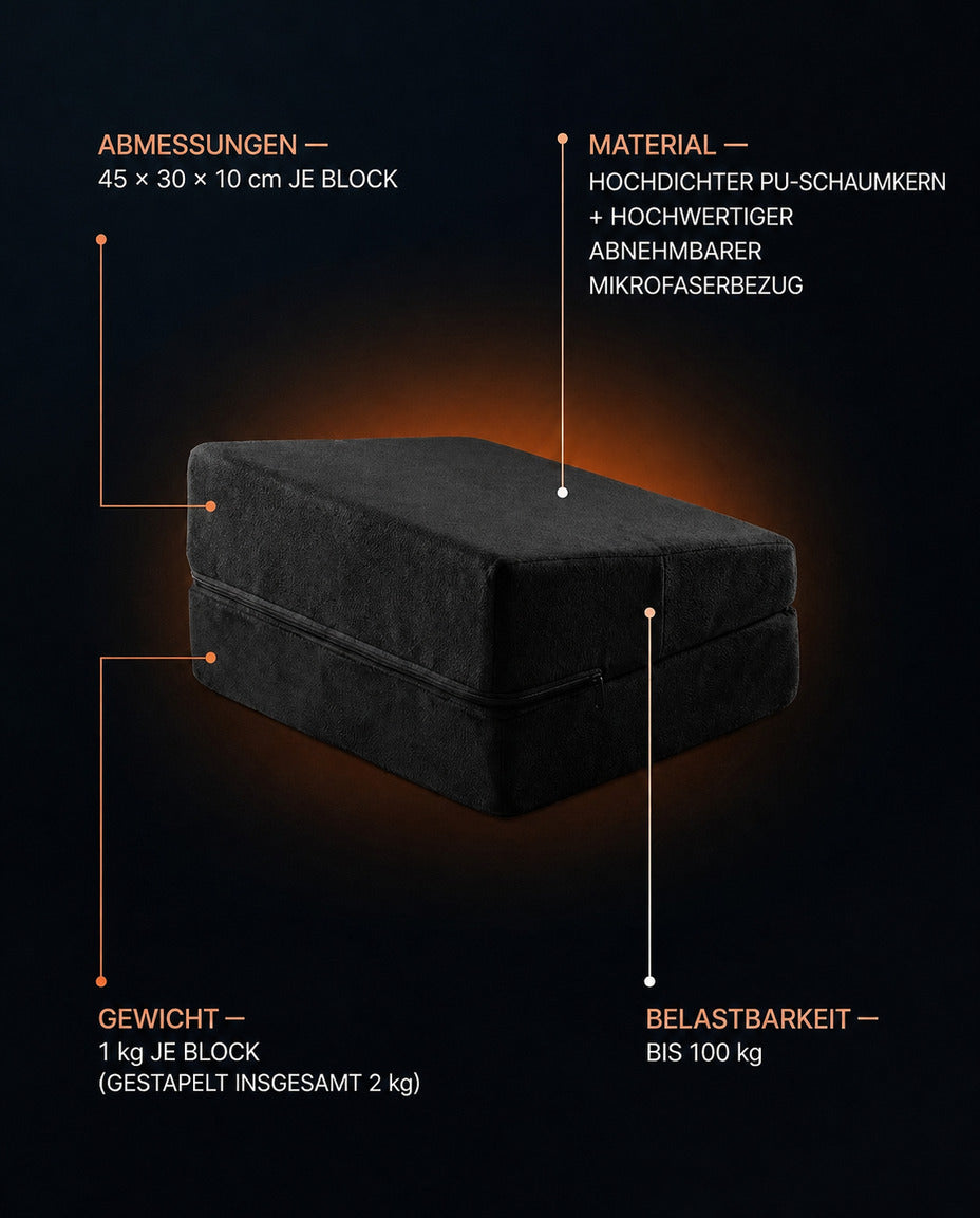 Ergonomiskt fotstöd för kontoret – 3 höjder för hållning och sittkomfort – produktbild 8