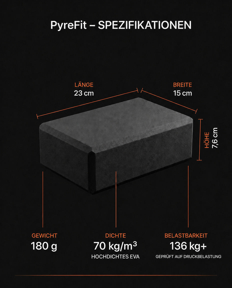 Yogablock i EVA-skum 2-pack – stöd och linjering för yoga och pilates – produktbild 8