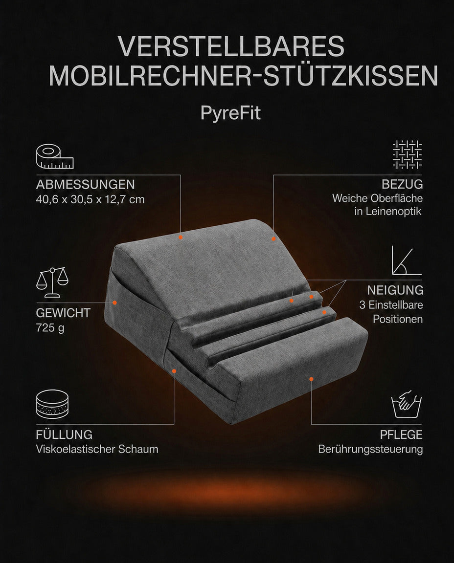 Surfplattekudde med hållare – läs med fria händer och placera laptopen bekvämt – produktbild 9