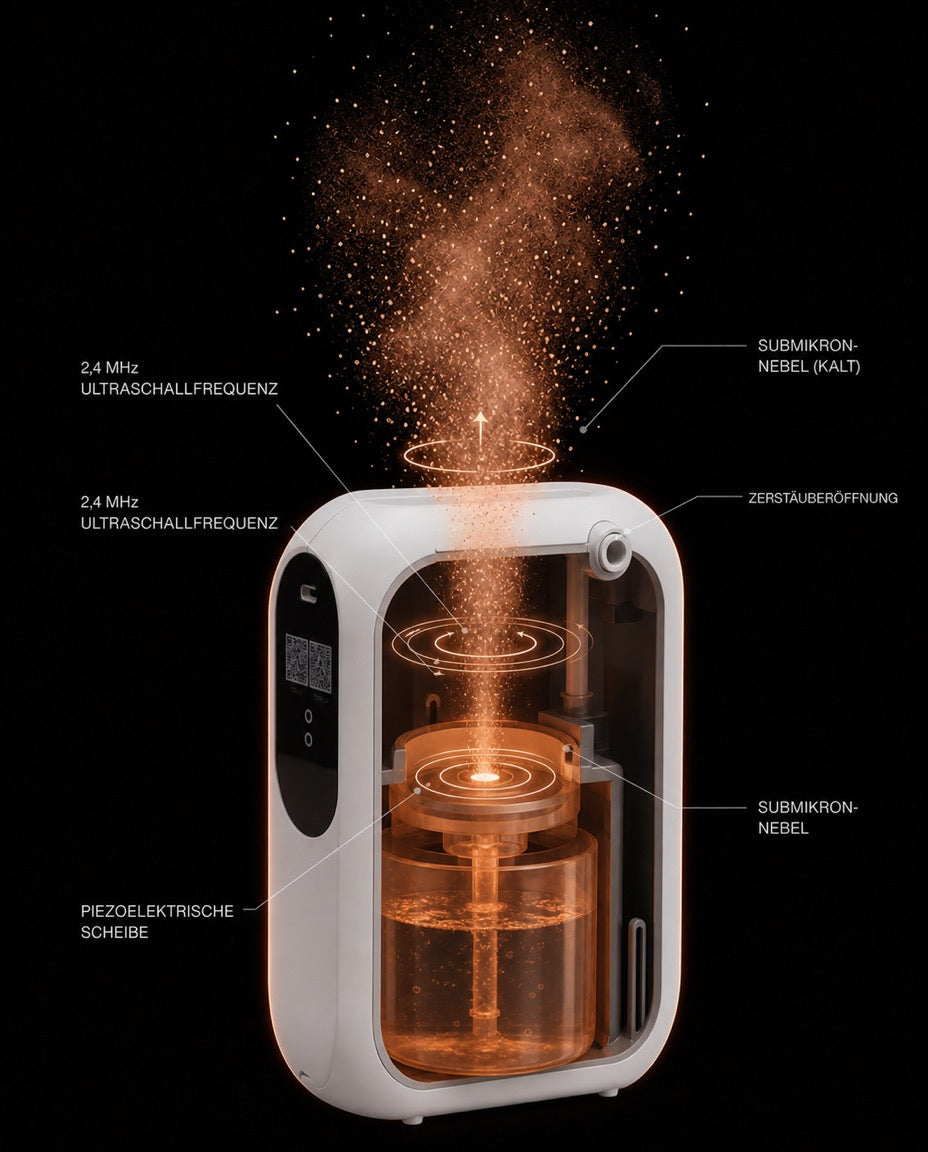Aromadiffuser med appstyrning – fin dimma och mjukt ljus för eteriska oljor – produktbild 11