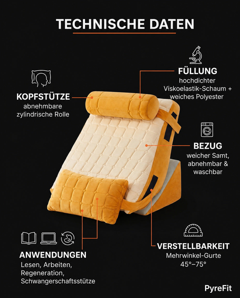 Kilkudde för sängen med justerbart ryggstöd – sitt upprätt och läs – produktbild 13