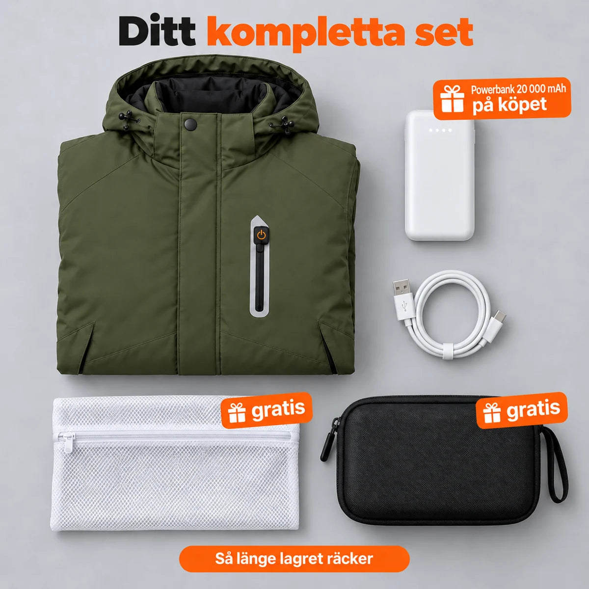 PyreFit Calvero – Uppvärmd parkas herr
