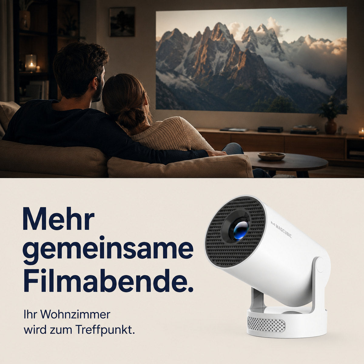 Magcubic HY300Pro+ – Fler filmkvällar tillsammans.