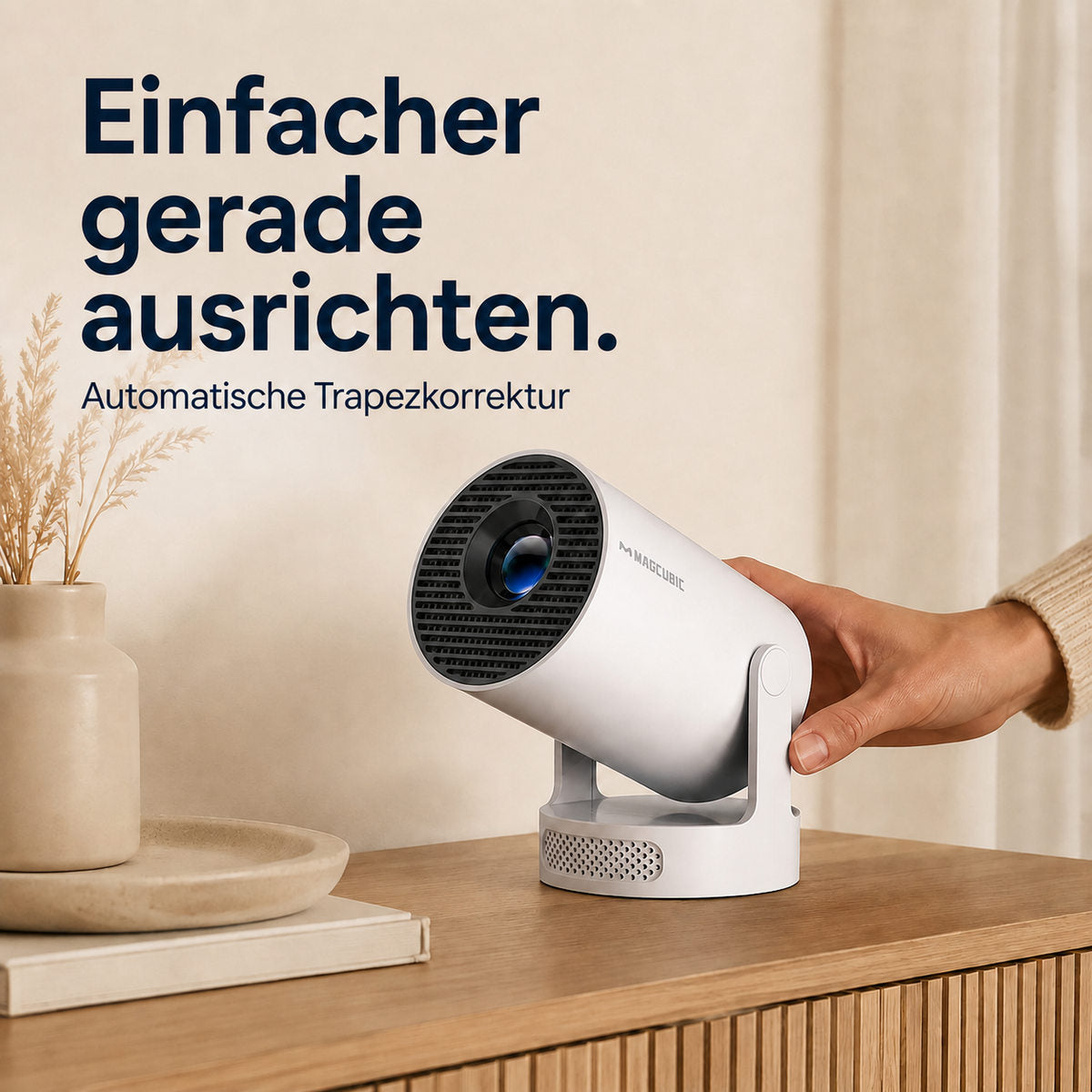 Magcubic HY300Pro+ – Enklare att rikta rakt.