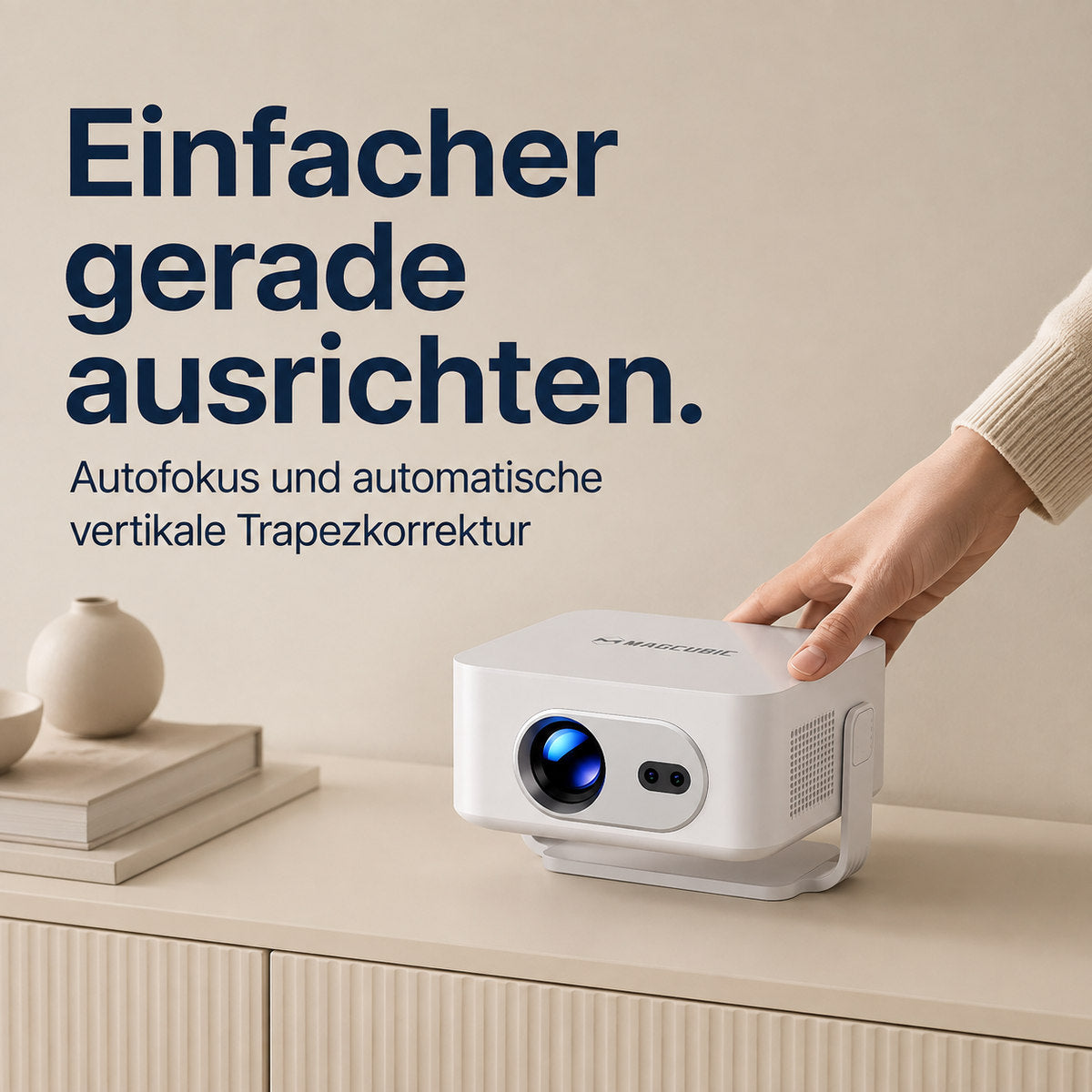 Magcubic HY300MAX – Enklare att rikta rakt.
