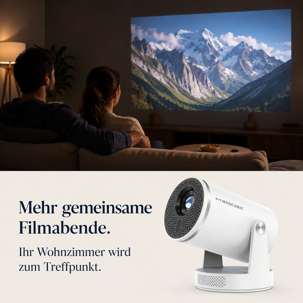 Magcubic HY320Pro – Fler filmkvällar tillsammans.