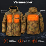 Uppvärmd rock herr i kamouflage PyreFit Mistro: värmezoner på överkroppen