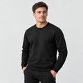 Uppvärmd sweatshirt med rund hals PyreFit Aeroan, på modell, framifrån