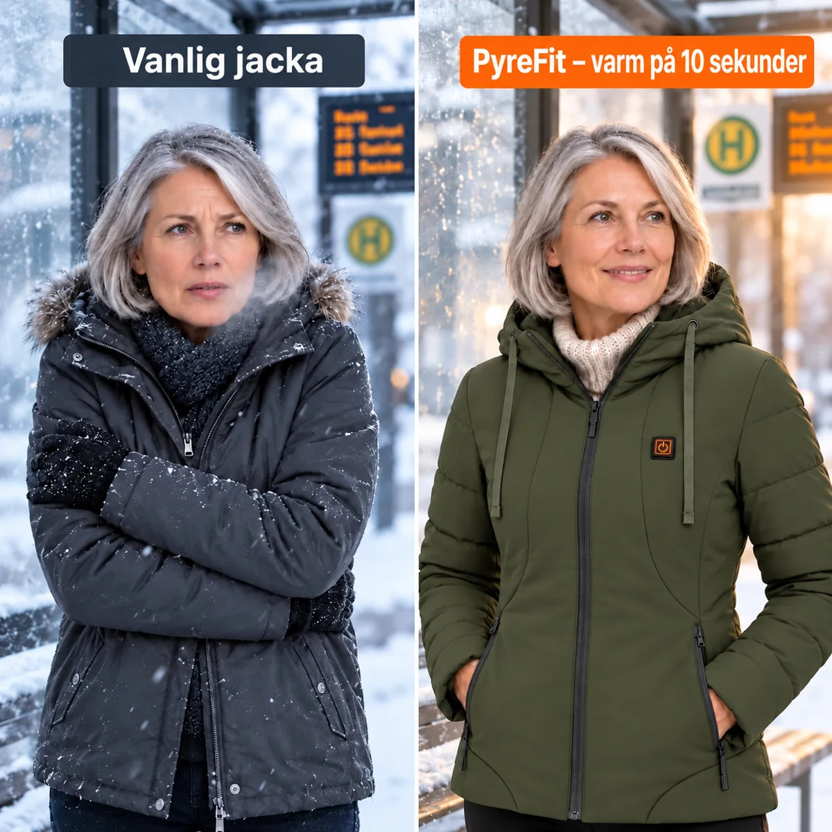 PyreFit Alpina i olivgrönt – jämförelse