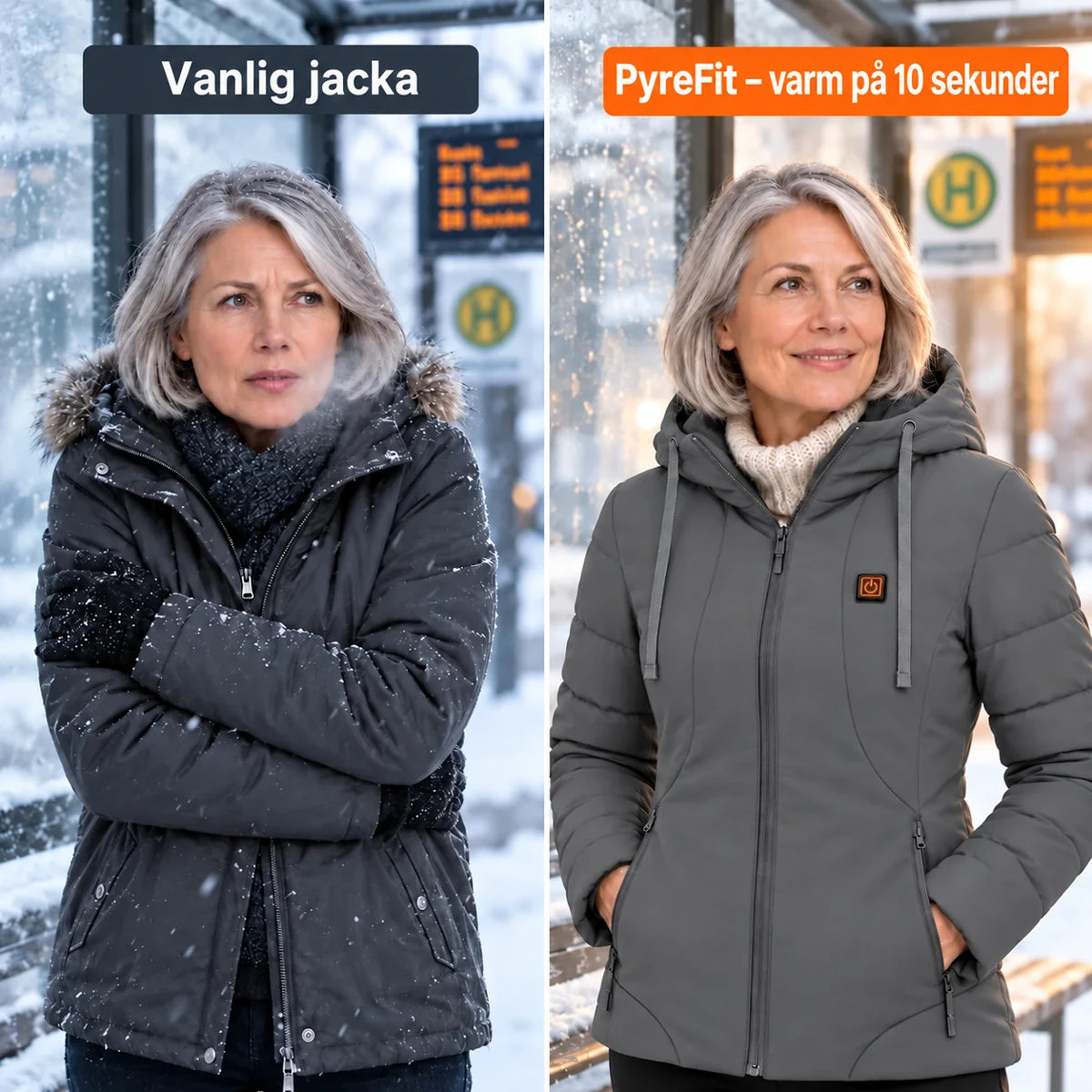 PyreFit Alpina i grått – jämförelse