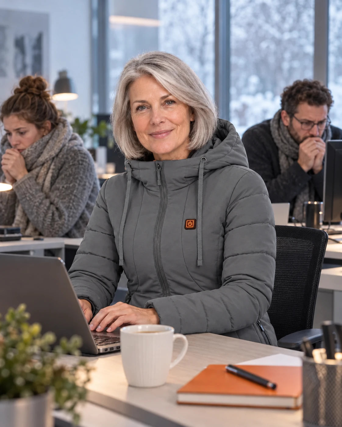 PyreFit Alpina i grått – en vinterdag