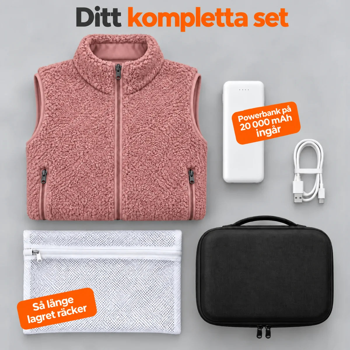 PyreFit Amparo i rosa – komplett set