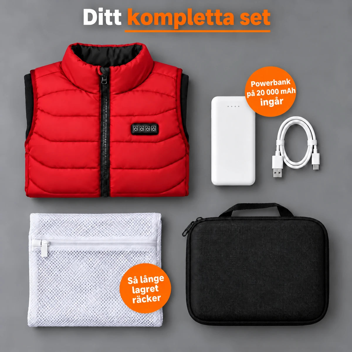 PyreFit Aurina i rött – komplett set