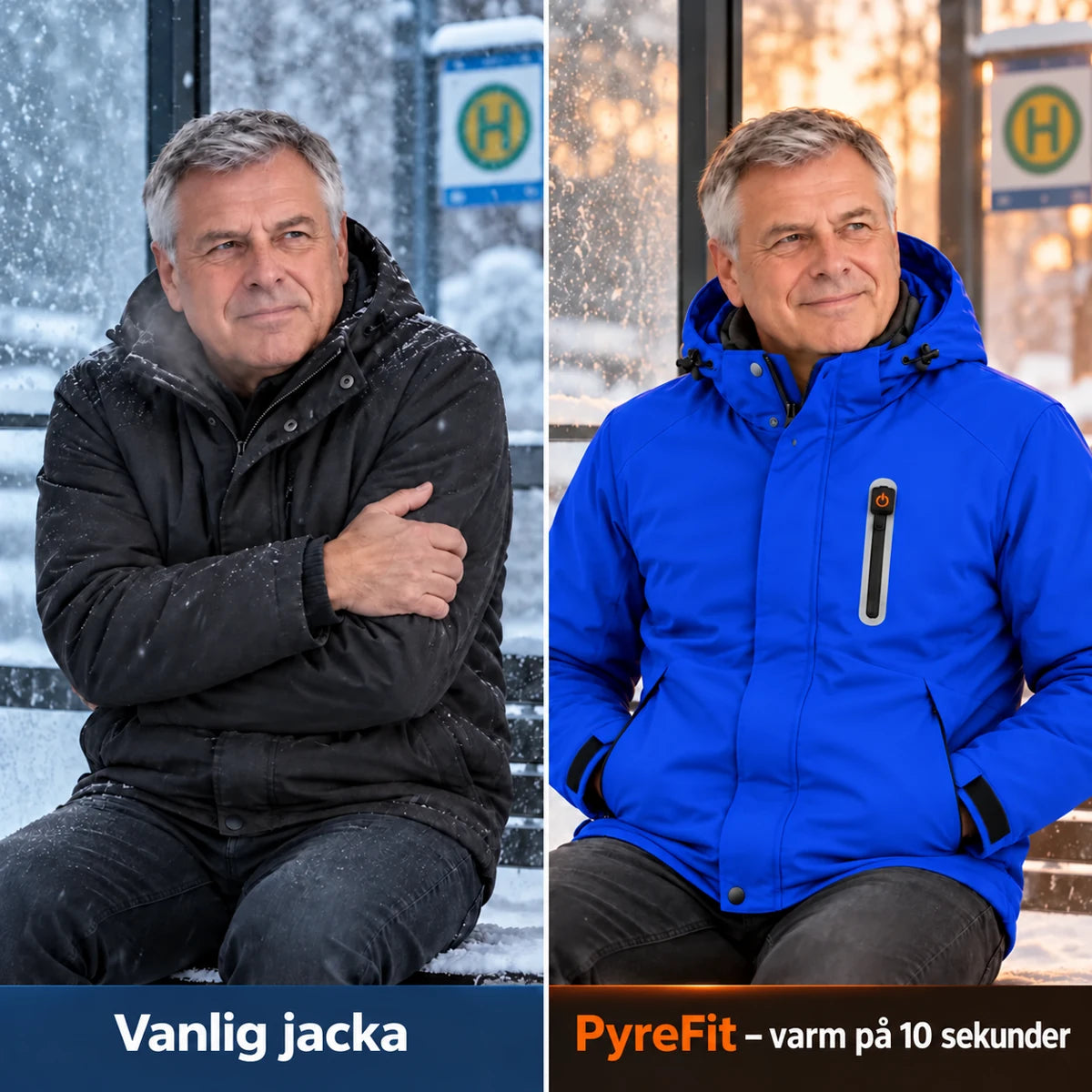PyreFit Calvero i marinblått – jämförelse