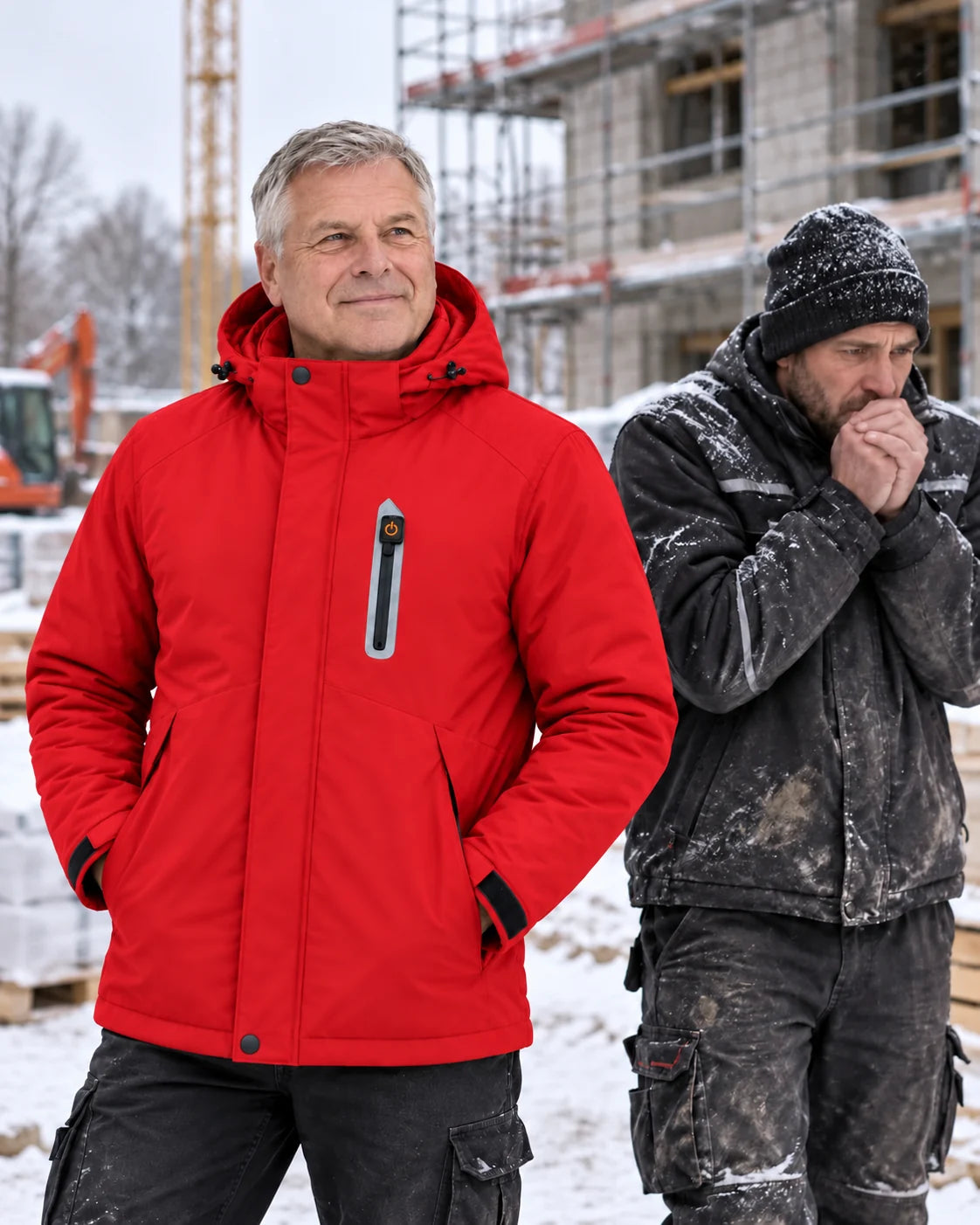 PyreFit Calvero i rött – en vinterdag