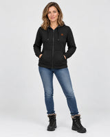 Uppvärmd sweatshirtjacka dam PyreFit Cosaro, helfigur