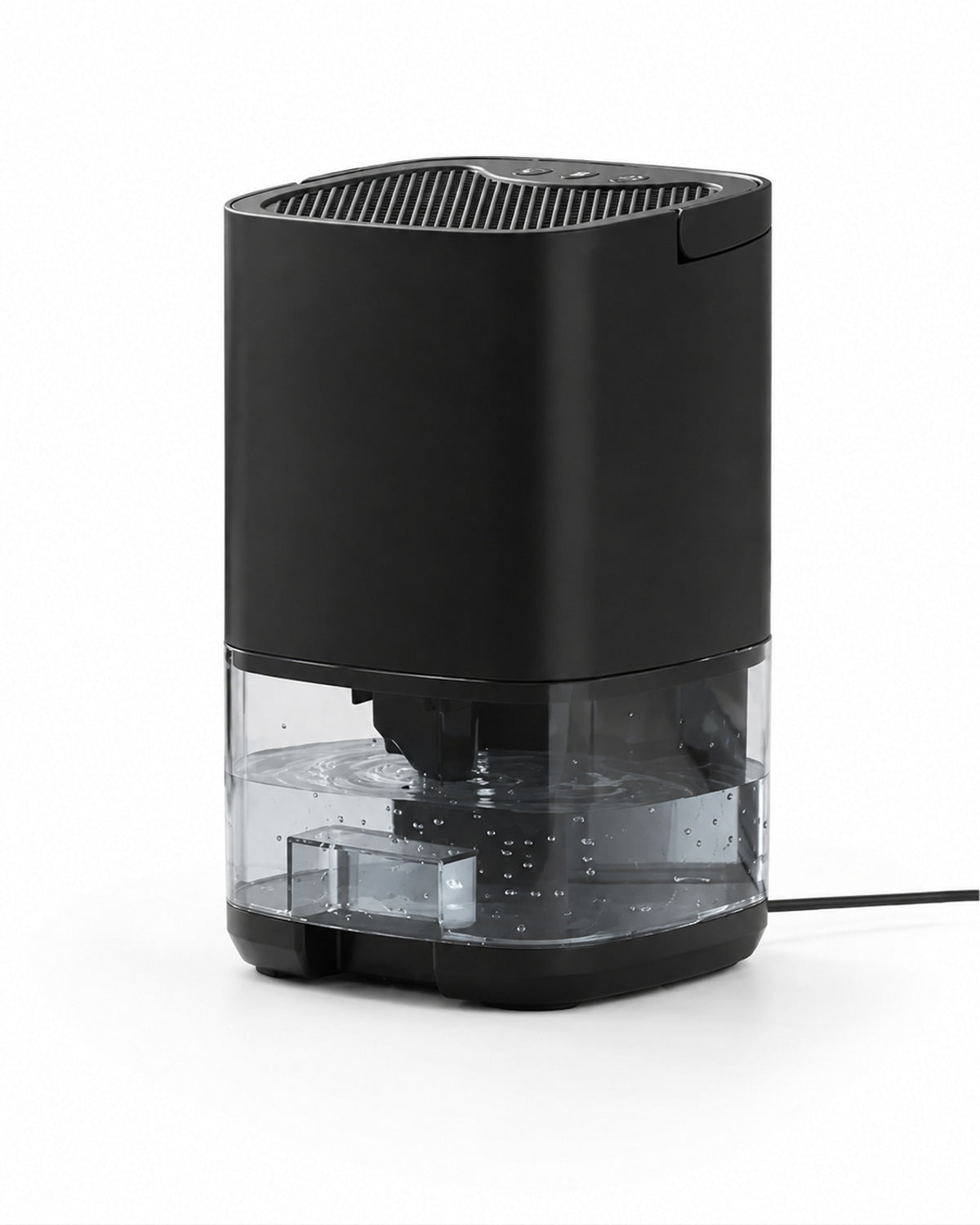 Mini-avfuktare med 1-liters vattentank – svart – produktbild 1