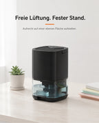Mini-avfuktare med 1-liters vattentank – svart – produktbild 7