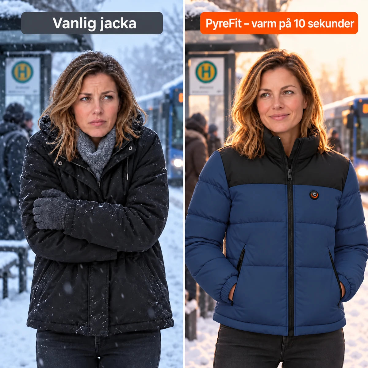 PyreFit Elaron i marinblått – jämförelse