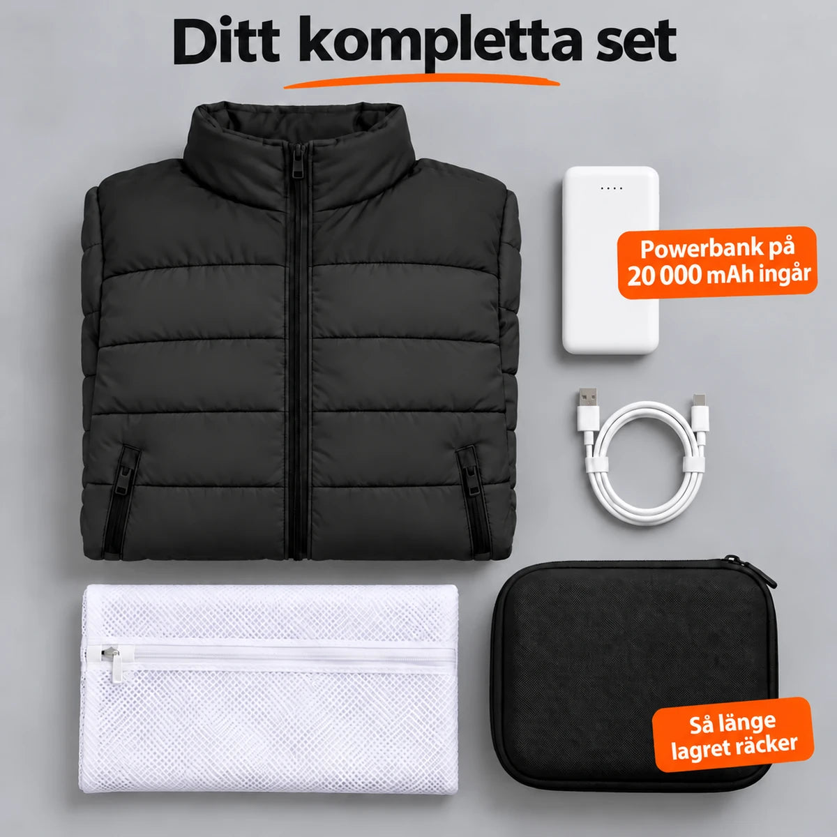 PyreFit Expelia i svart – komplett set