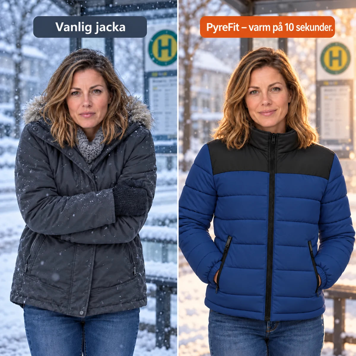 PyreFit Expelia i marinblått – jämförelse