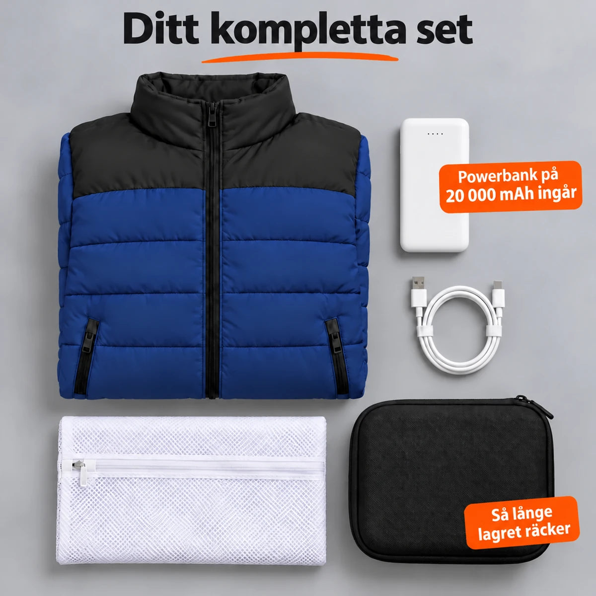 PyreFit Expelia i marinblått – komplett set
