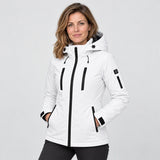 Uppvärmd parkas dam PyreFit Glacio, på modell, framifrån