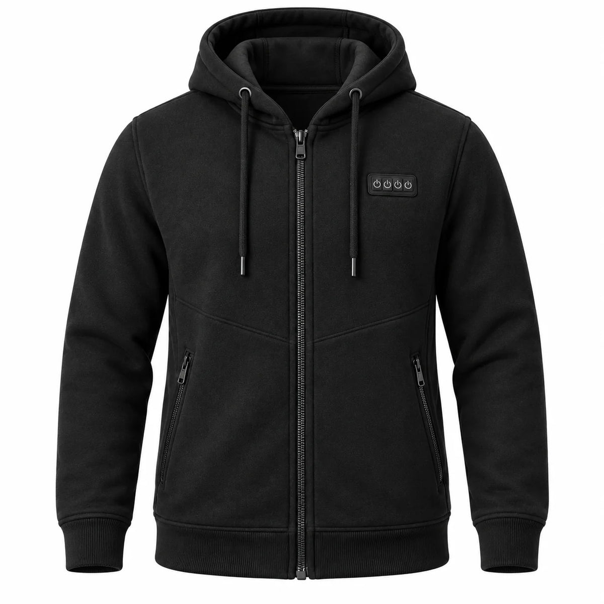 Uppvärmd sweatshirthoodie herr PyreFit Kernor, produktbild utan modell